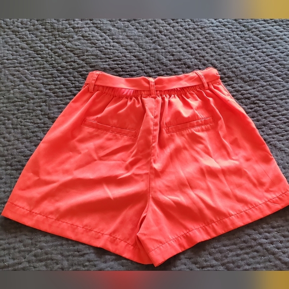 A New Day Red Belted Shorts Size S - Picture 3 of 4